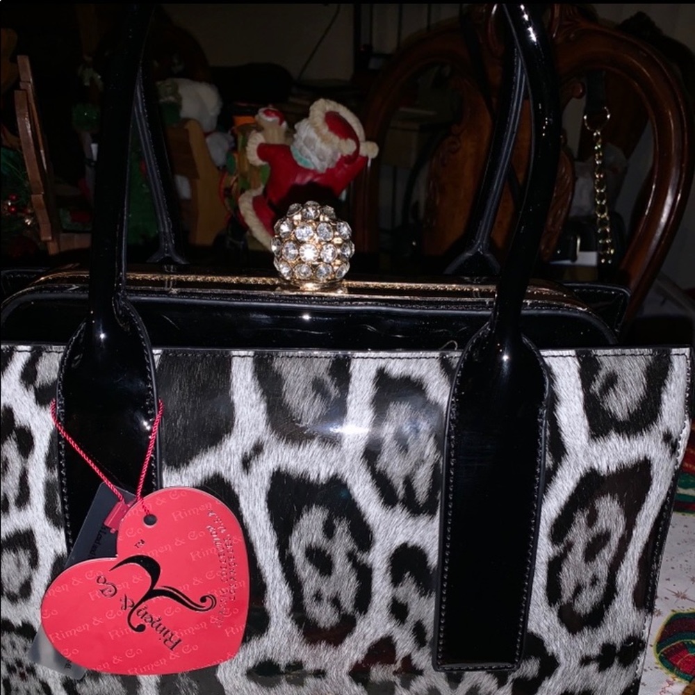 Animal print purse